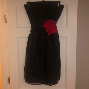 Black Strapless Cocktail dress